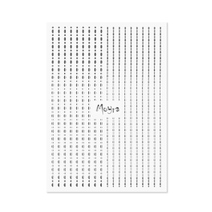 Moyra Körömdíszítő csík - Dots No. 02 Ezüst