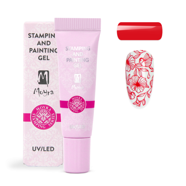 Moyra Stamping and Painting Gel No. 04 Red