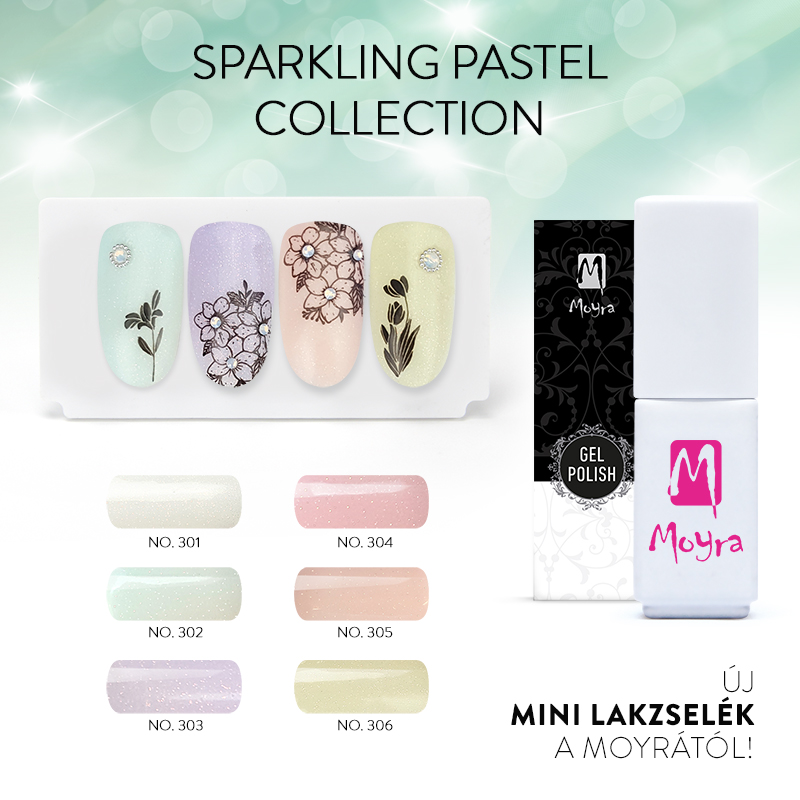 Újdonság! Mini Lakkzselé Sparkling Pastel Kollekció