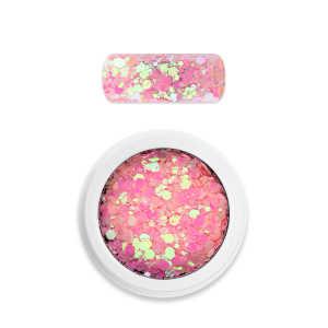 Moyra Holo glitter mix No. 23 Chameleon sugar pink