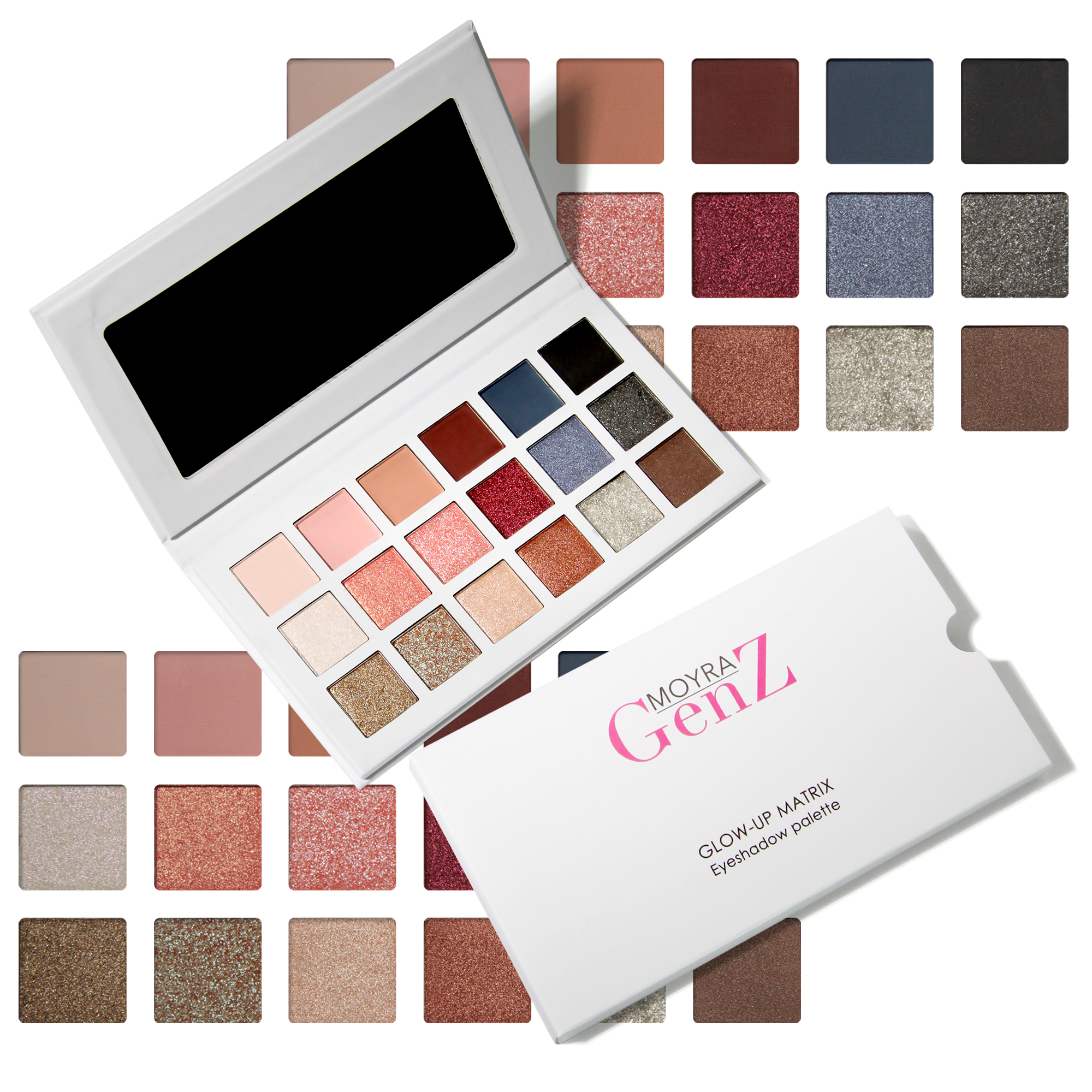 Glow-Up Matrix Szemhéjpúder paletta Glow-Up Matrix Szemhéjpúder paletta