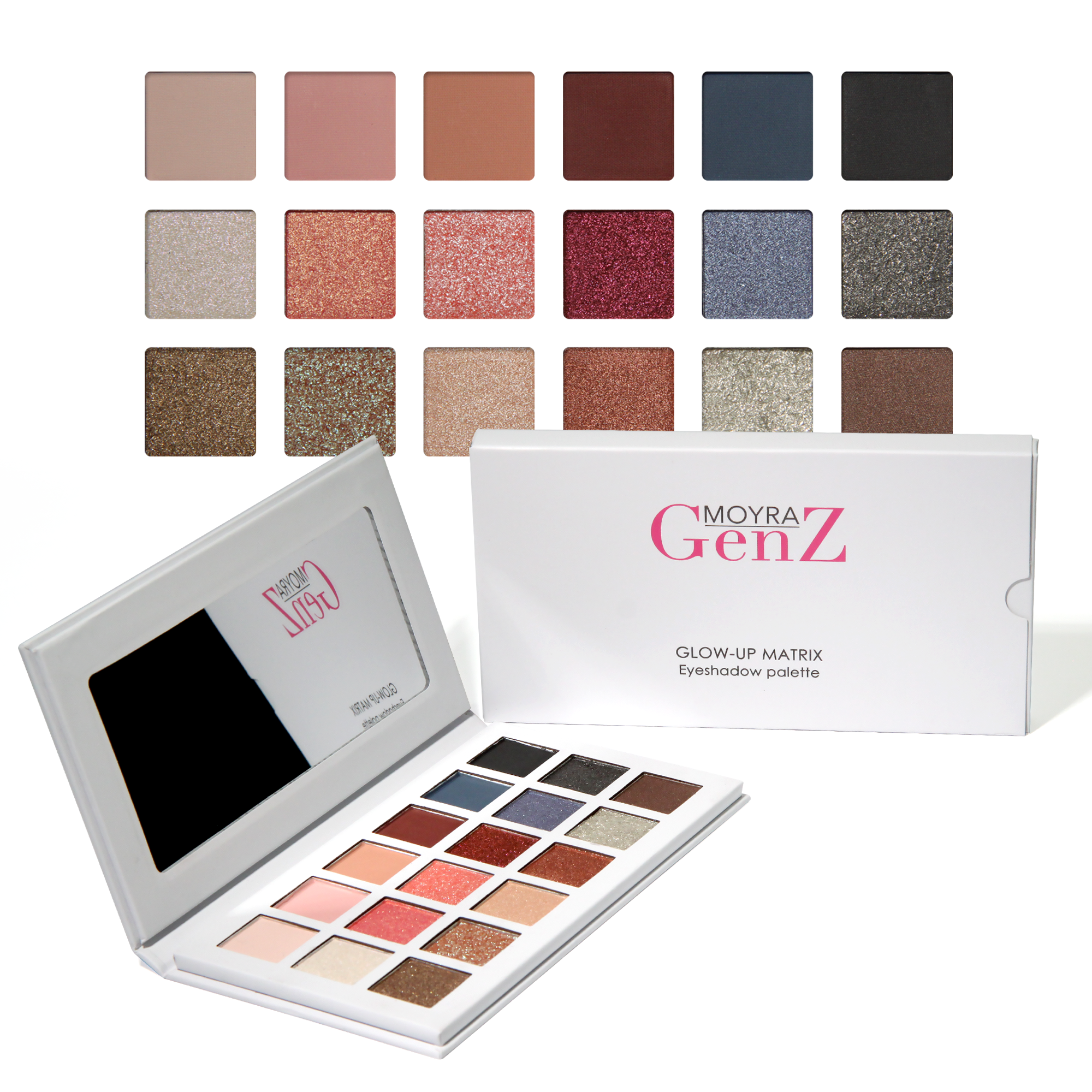 Glow-Up Matrix Szemhéjpúder paletta Glow-Up Matrix Szemhéjpúder paletta