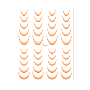 Moyra Vizes matrica válogatás Ombre No. 14 Orange