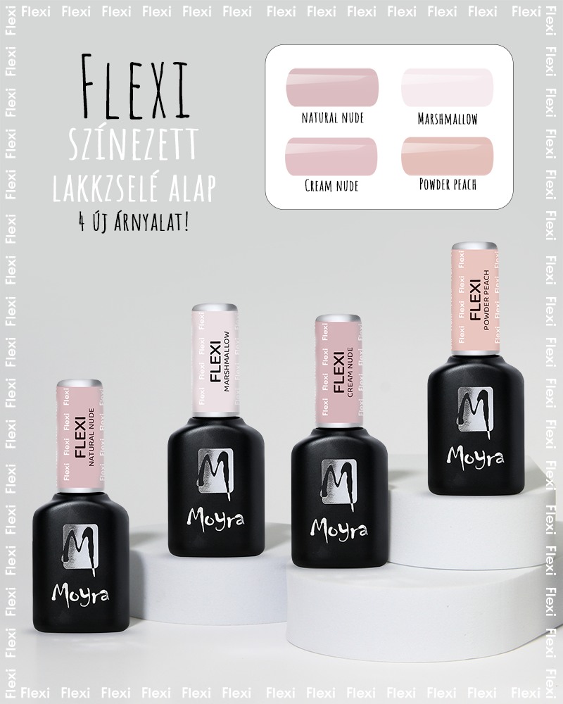 Új Moyra Flexi színezett lakkzselé alap árnyalatok!