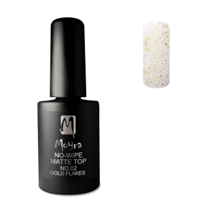Moyra fixálásmentes matt fedőzselé No. 02 Gold flakes