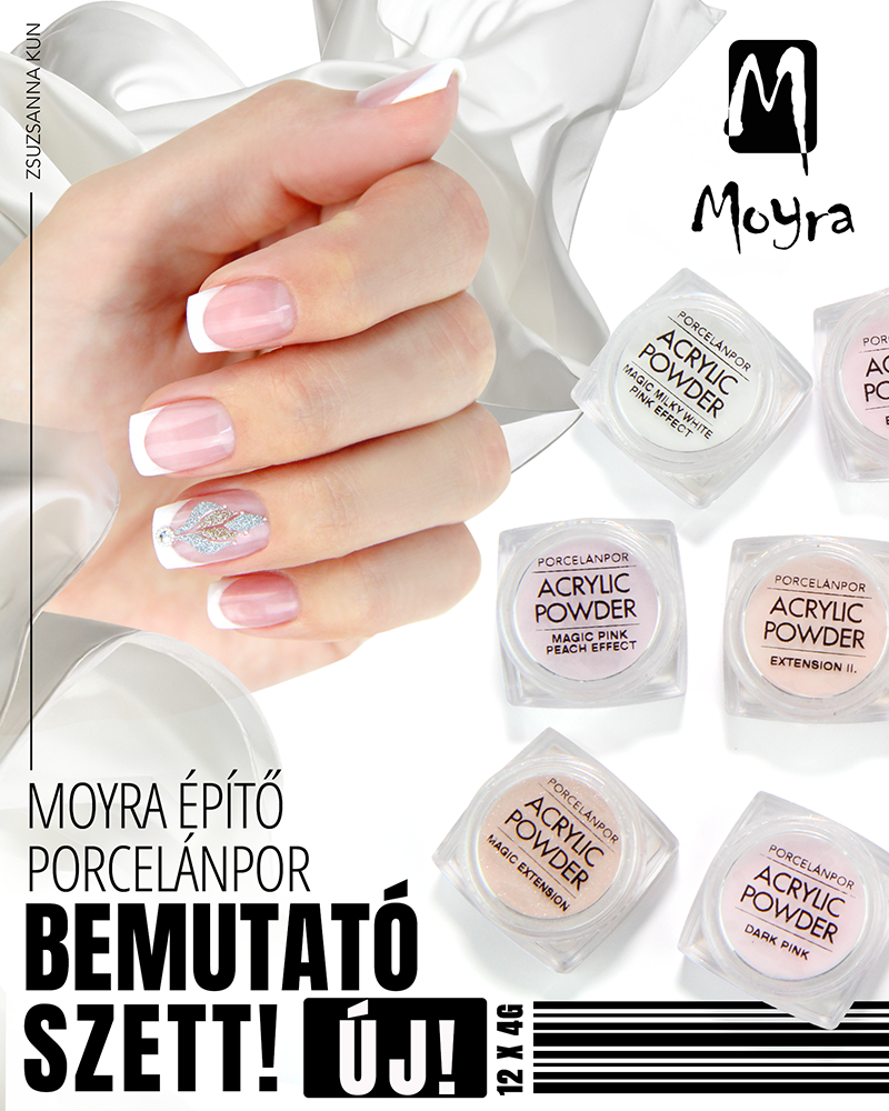 Moyra Építő Porcelánpor - bemutató szett kétféle összeállításban